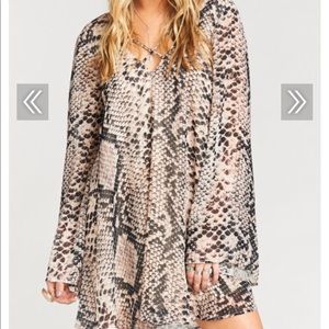 Snake print dress